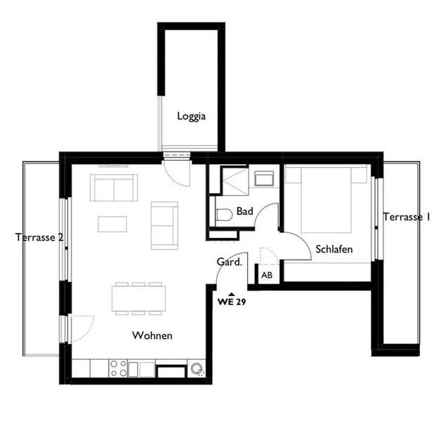 Nachmieter für 2-Zimmer-Penthousewohnung mit 3 Balkonen in Weißensee gesucht — photo 1